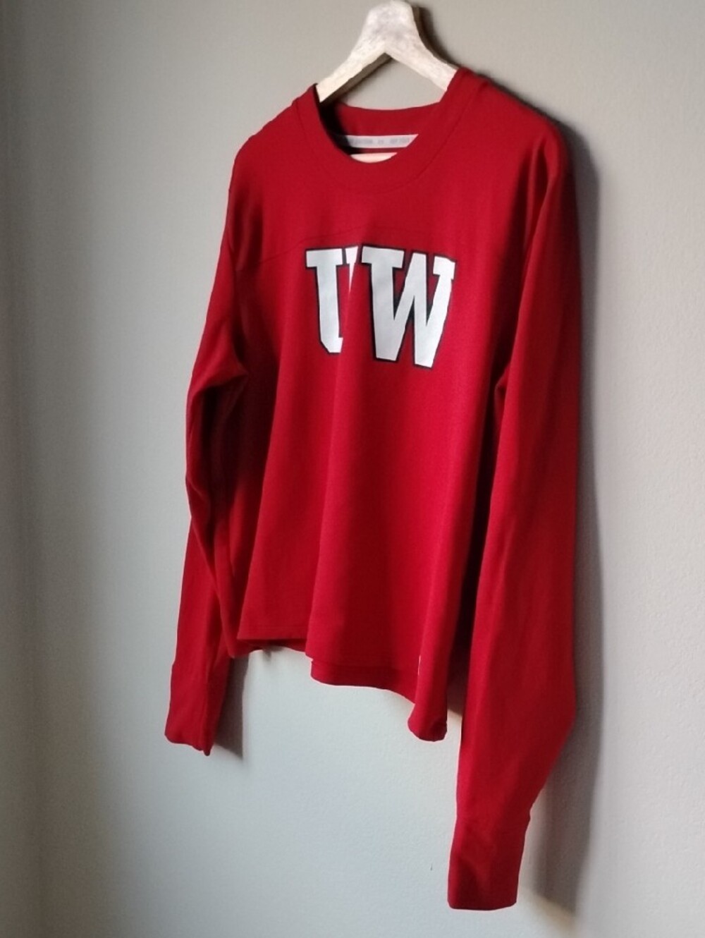 Under Armour Size XL Red UW Long-Sleeve Crewneck Sweatshirt - Picture 2 of 16
